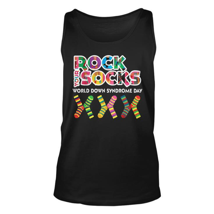 Rock Your Socks For World Down Syndrome Day Gift  Unisex Tank Top