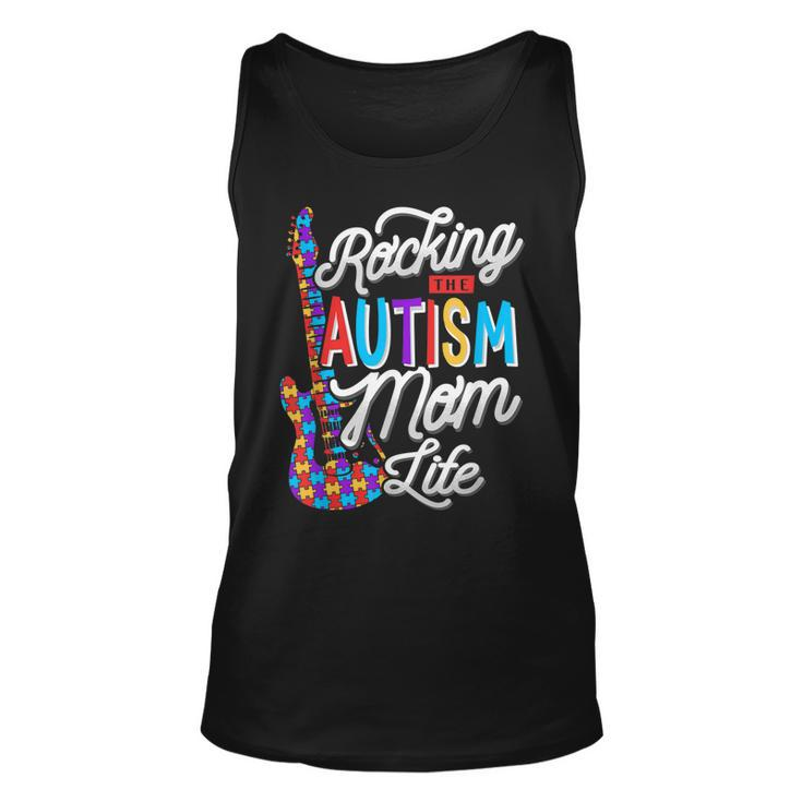 Rocking The Autism Mom Life Autism Awareness  Unisex Tank Top