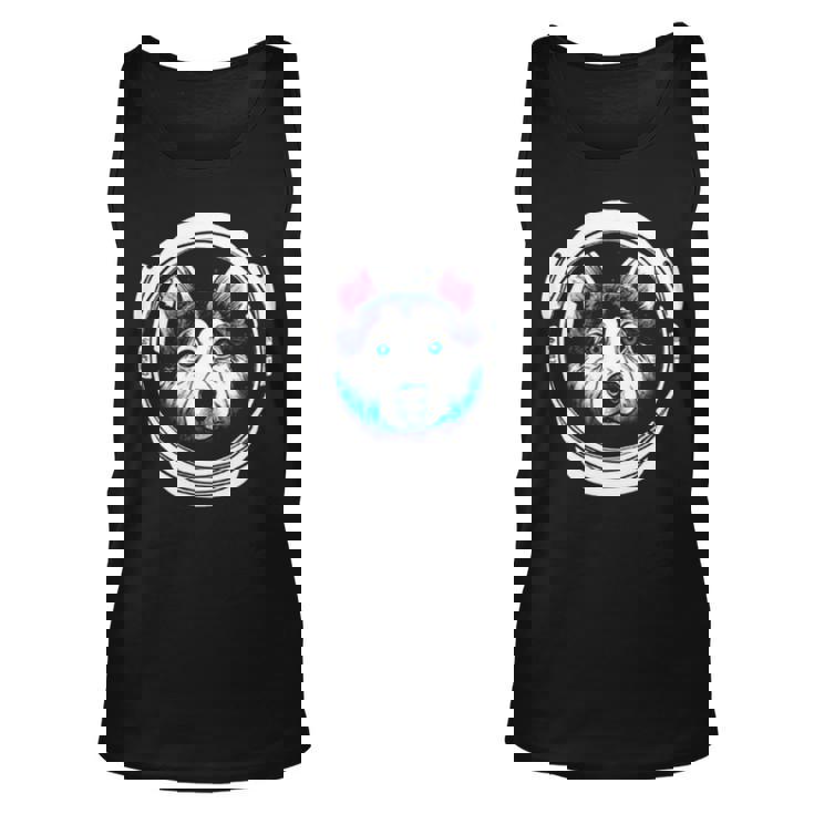 Rover The Astrodog Husky Dog Unisex Tank Top