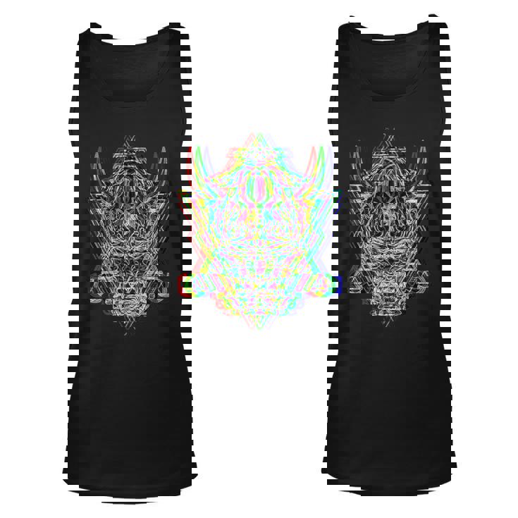 Samurai Oni Demon Mask Bushido Warrior Aesthetic Japanese Unisex Tank Top