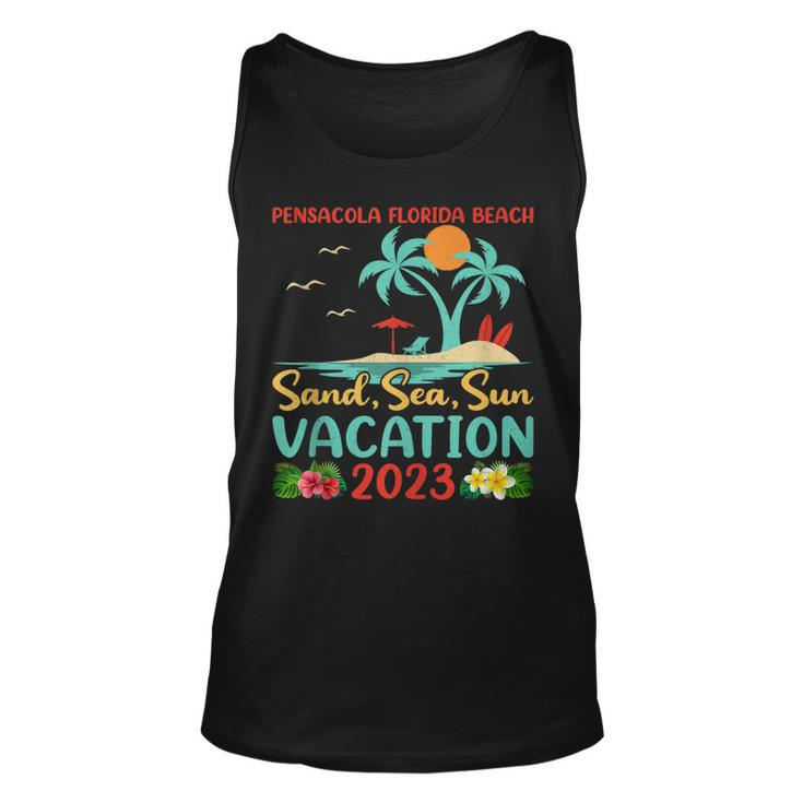 Sand Sea Sun Vacation 2023 Pensacola Florida Beach  Unisex Tank Top