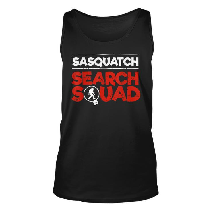Sasquatch Search Squad Bigfoot Hunter Unisex Tank Top