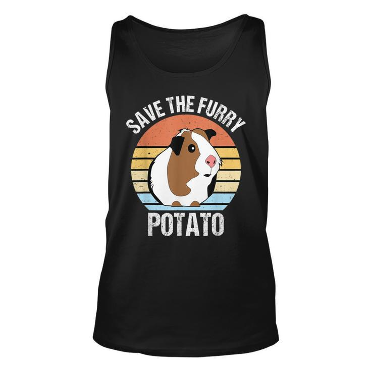 Save The Furry Potato Funny Guinea Pig  Unisex Tank Top