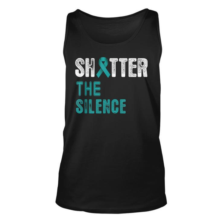 Shatter The Silence Raise Sexual Assault Awareness Abuse  Unisex Tank Top