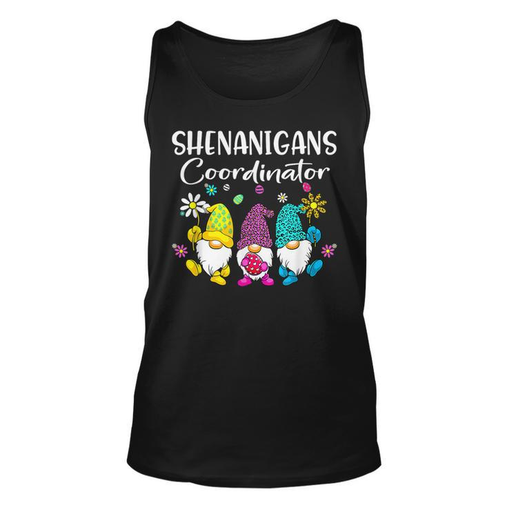 Shenanigans Coordinator Bunny Gnome Rabbit Easter Day  Unisex Tank Top