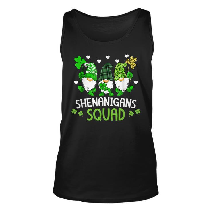 Shenanigans Squad Gnomes Shamrock Happy St Patricks Day  Unisex Tank Top