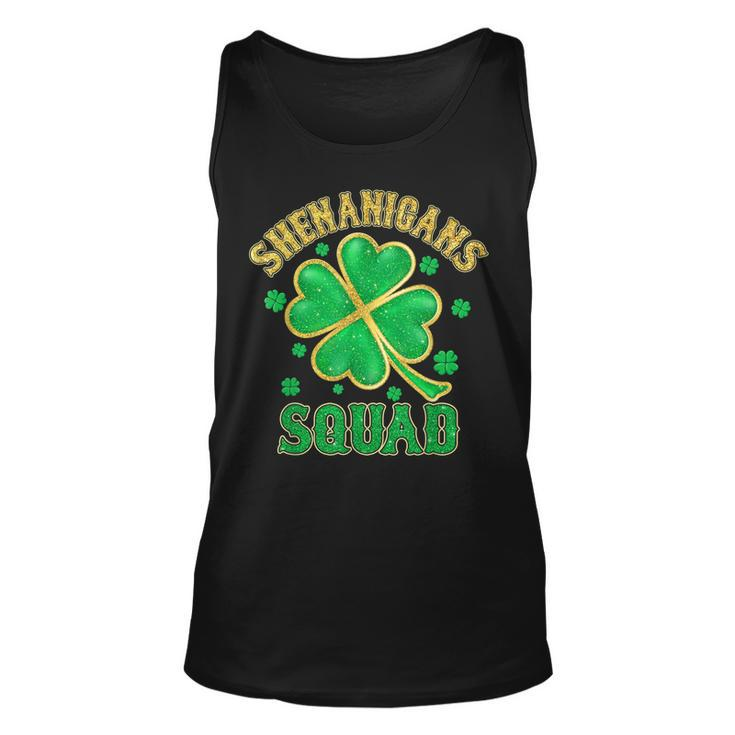 Shenanigans Squad Irish Shamrock Funny St Patricks Day Party  Unisex Tank Top