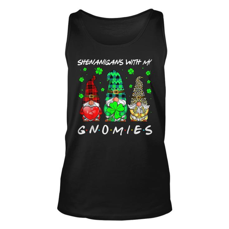 Shenanigans With My Gnomies Shamrock St Patricks Day Gnome  Unisex Tank Top