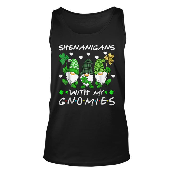 Shenanigans With My Gnomies St Patricks Day Gnome Shamrock Unisex Tank Top