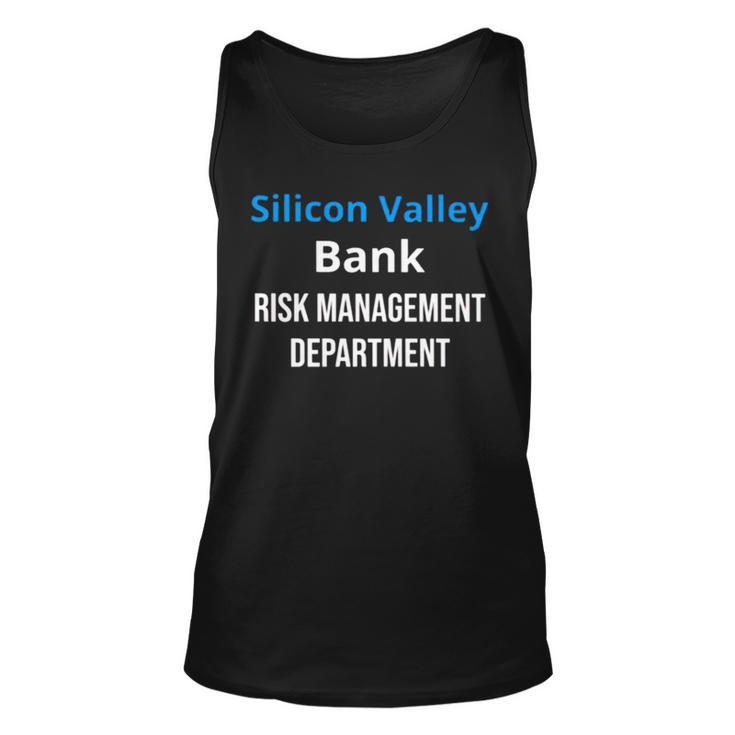 Silicon Valley Bank Risk Management V2 Unisex Tank Top
