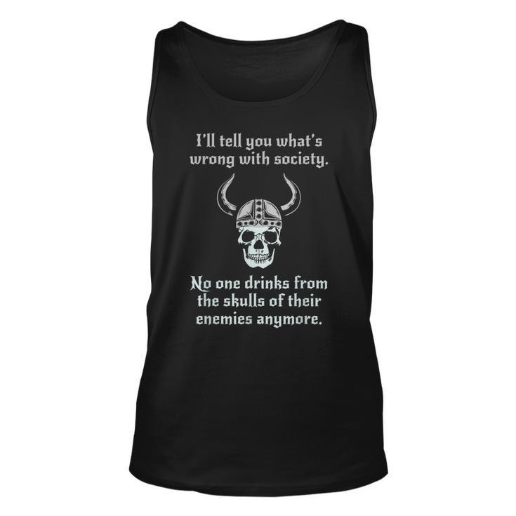 Skull Drink From The Skull Of Your Enemies Funny Mens  Unisex Tank Top