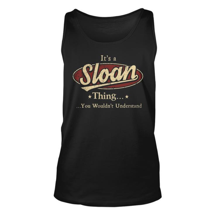 Sloan  Personalized Name Gifts  Name Print S  With Name Sloan Unisex Tank Top