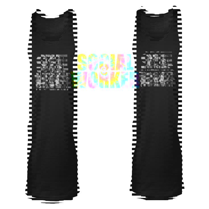 Social Worker Tie Dye Women 2023 School Social Worker Unisex Tank Top