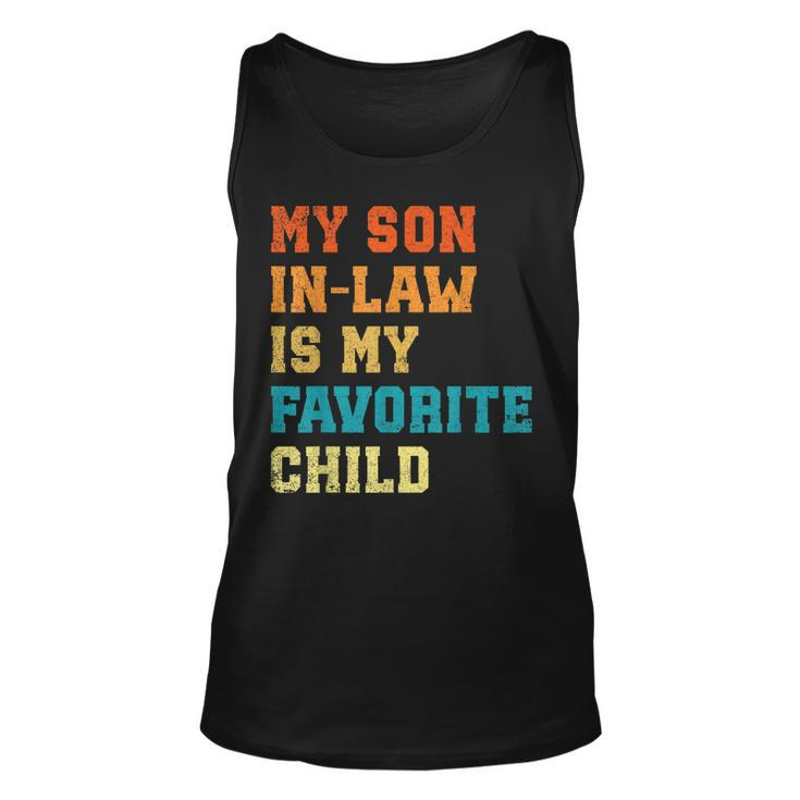 My Son-In-Law Is My Favorite Child Humor Wedding Retro Tank Top