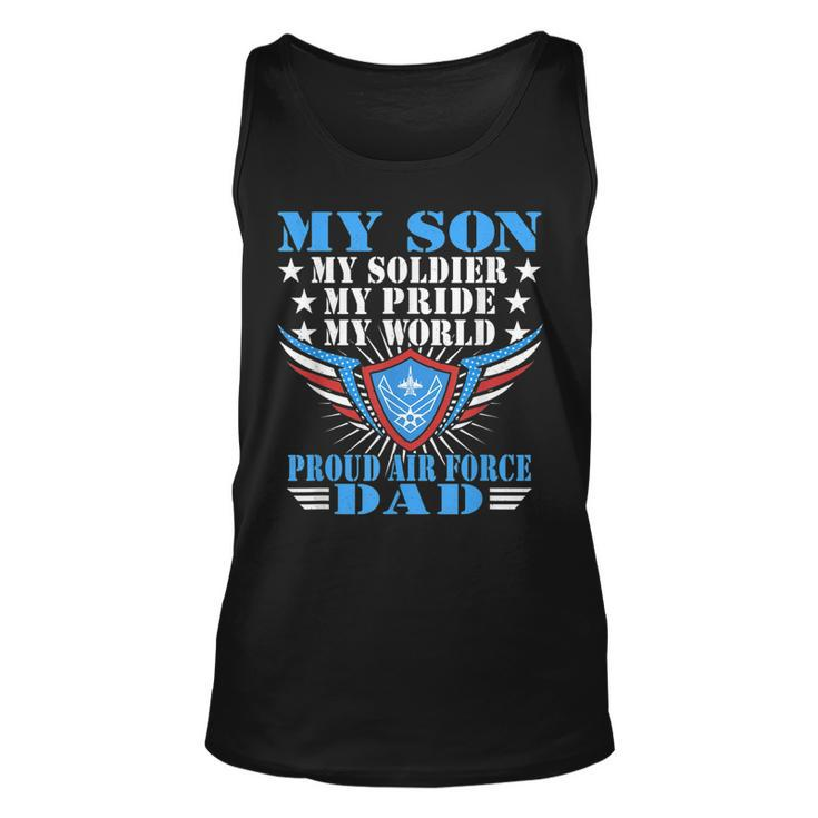 My Son My Soldier My Pride My World Proud Air Force Dad Tank Top