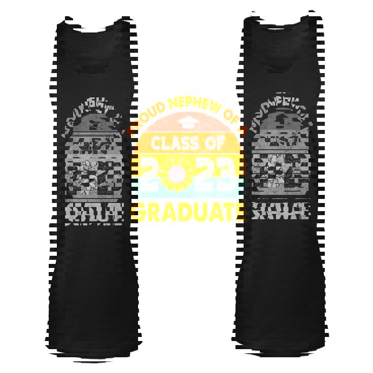 Sonnenblume Senior Proud Neffe Klasse 2023 Graduate Vintage Tank Top