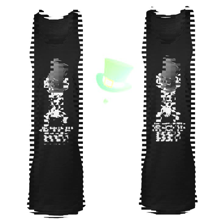 St Patricks Day Pirate Funny Naughty Humor Booty  Unisex Tank Top