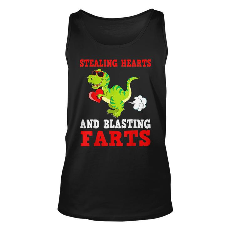 Stealing Hearts And Blasting Farts T Rex Cute Toddler  Unisex Tank Top