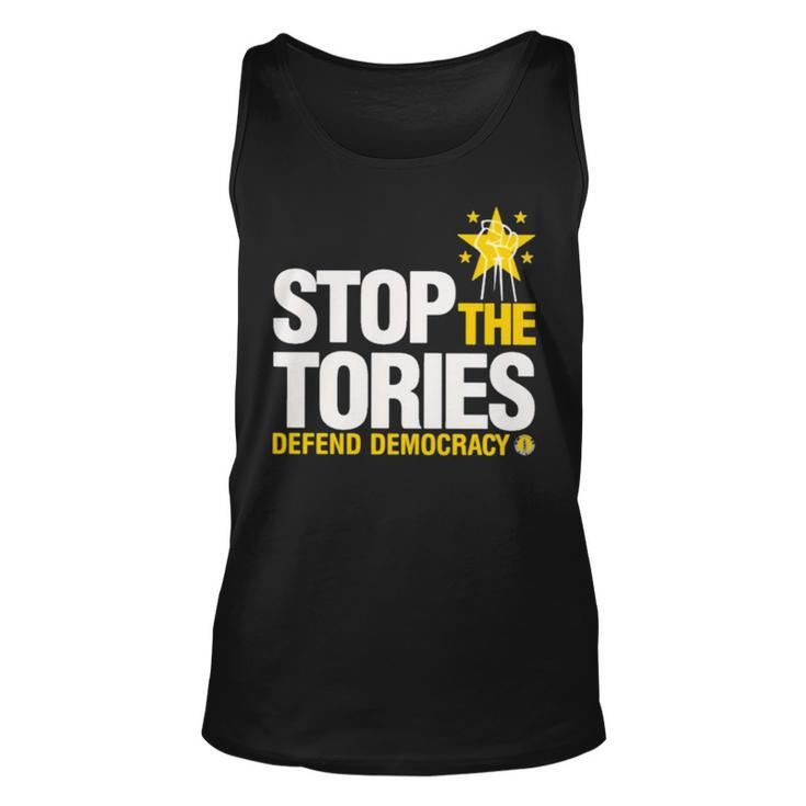Stop The Tories Defend Democracy T Unisex Tank Top