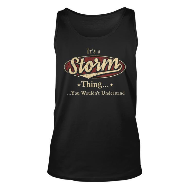 Storm  Personalized Name Gifts  Name Print S  With Name Storm Unisex Tank Top