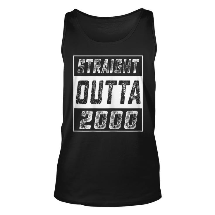 Straight Outta 2000 19Th Years Old Shirt 19 Birthday Gift Unisex Tank Top