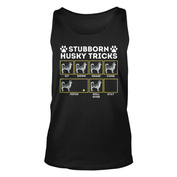 Stubborn Husky Tricks Siberian Husky Lover Sibe Owner Dog Tank Top