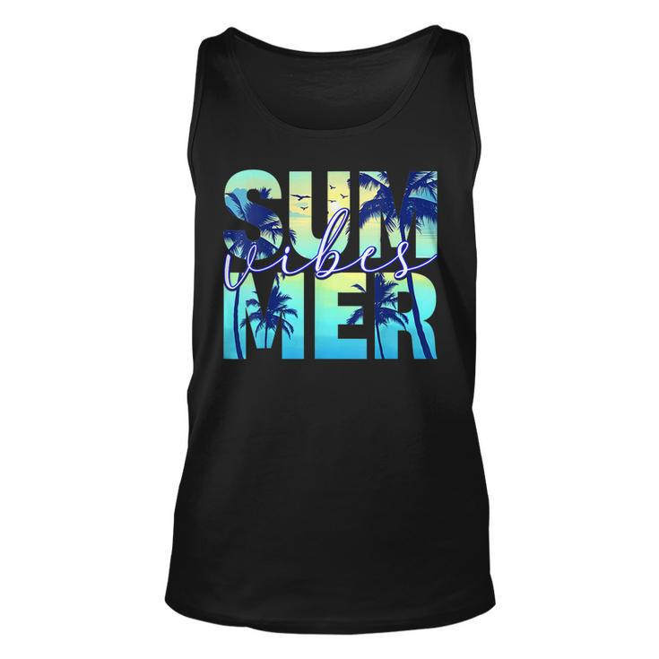 Summer Vibes Family Vacation Girlstrip Matching Group  Unisex Tank Top