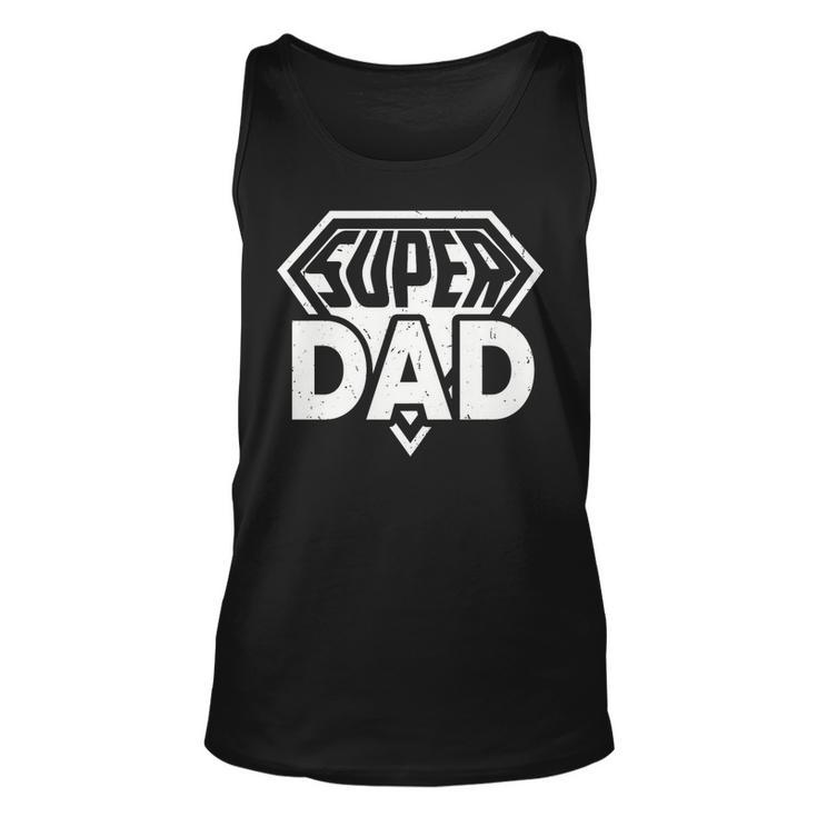 Super Dad Captain Funny Fathers Day Dad  Gift For Mens Unisex Tank Top