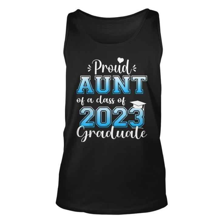 Super Proud Aunt Of 2023 Graduate Awesome Family College  Unisex Tank Top