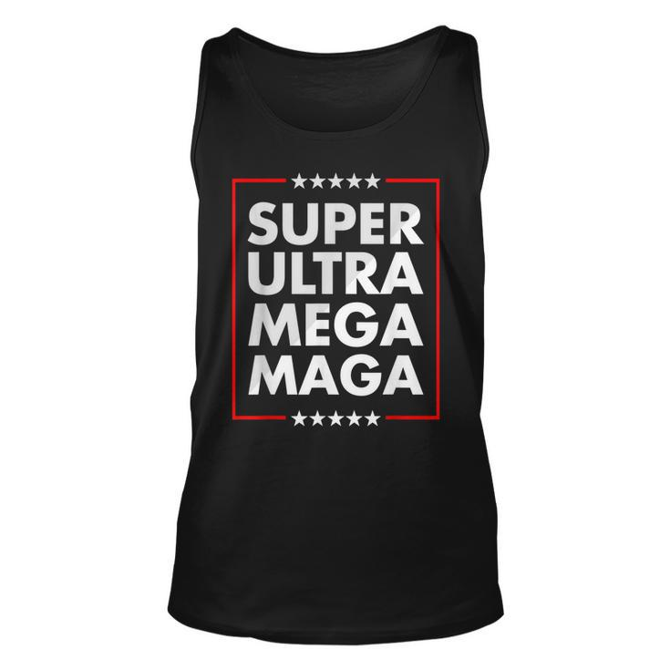 Super Ultra Mega Maga Trump Liberal Supporter Republican  Unisex Tank Top
