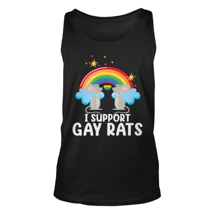 Support Gay Rats Lesbian Lgbtq Pride Month Support Graphic Tank Top
