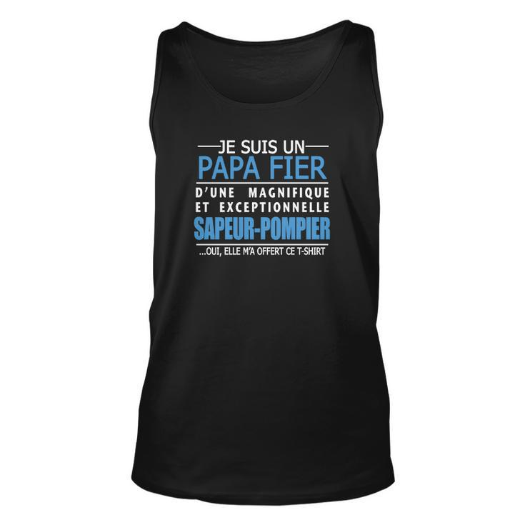 T-Shirt Pompier Fier Papa Dune Sapeur-Pompier Tank Top