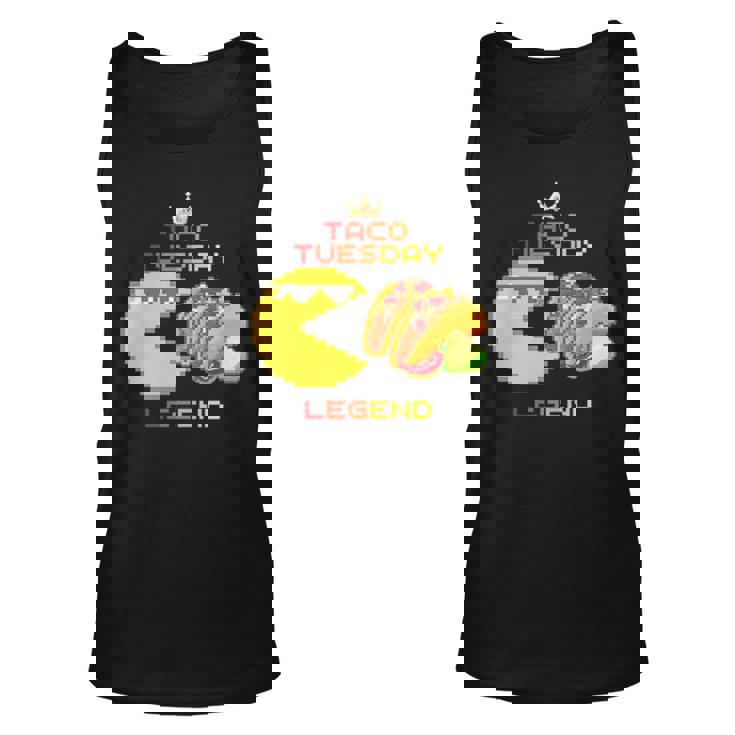 Taco Tuesday Legend 8 Bit Unisex Tank Top