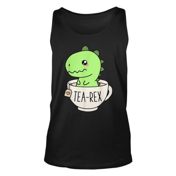 Tea-Rex Cute T-Rex Dinosaur Kawaii Funny Dino Pun  Unisex Tank Top