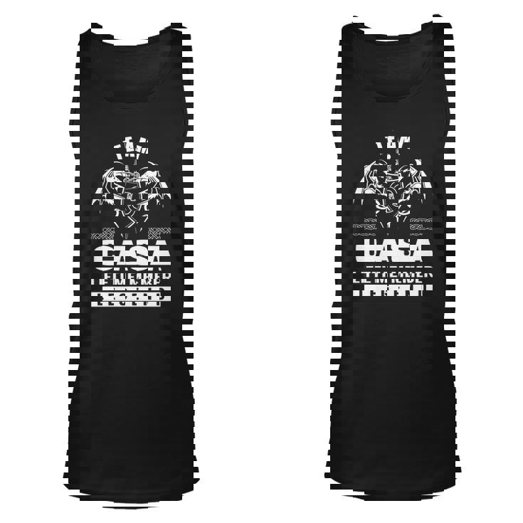 Team Casa Lifetime Member Legend  Unisex Tank Top