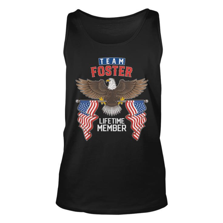 Team Foster Lifetime Member  Us Flag Unisex Tank Top
