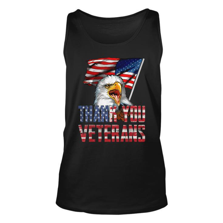 Thank You Veterans American Eagle Us Flag For 4Th Of July  Unisex Tank Top