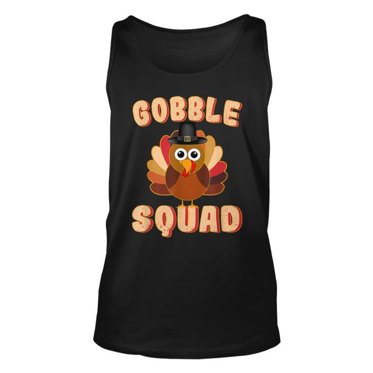 Thanksgiving Day Turkey Day Funny Thanksgiving Gobble Squad Unisex Tank Top