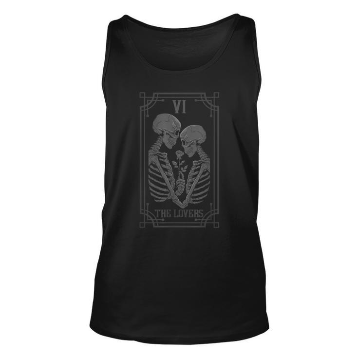 The Lovers Tarot Card Occult Goth Halloween Gothic  Unisex Tank Top