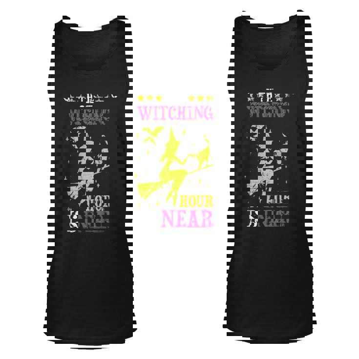 The Witching Hour Is Near Distressed Unisex Tank Top