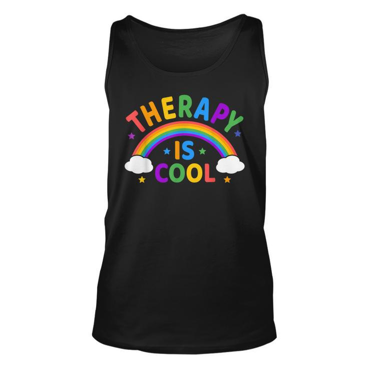 Therapy Is Cool  End The Stigma Mental Health Awareness  Unisex Tank Top