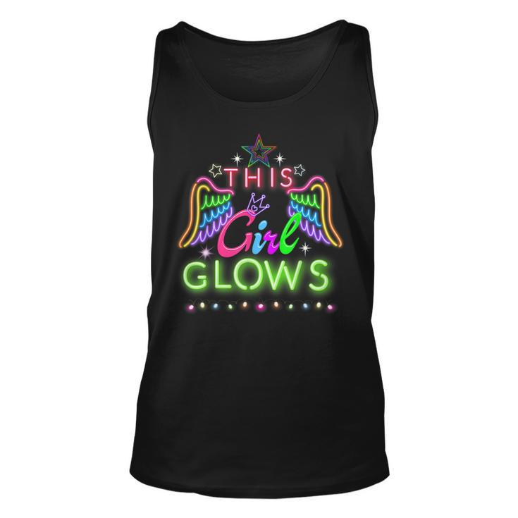 This Girl Glows Lights Glow Party Lover  Unisex Tank Top