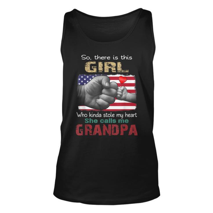 This Girl Who Kinda Stole My Heart She Calls Me Grandpa Unisex Tank Top