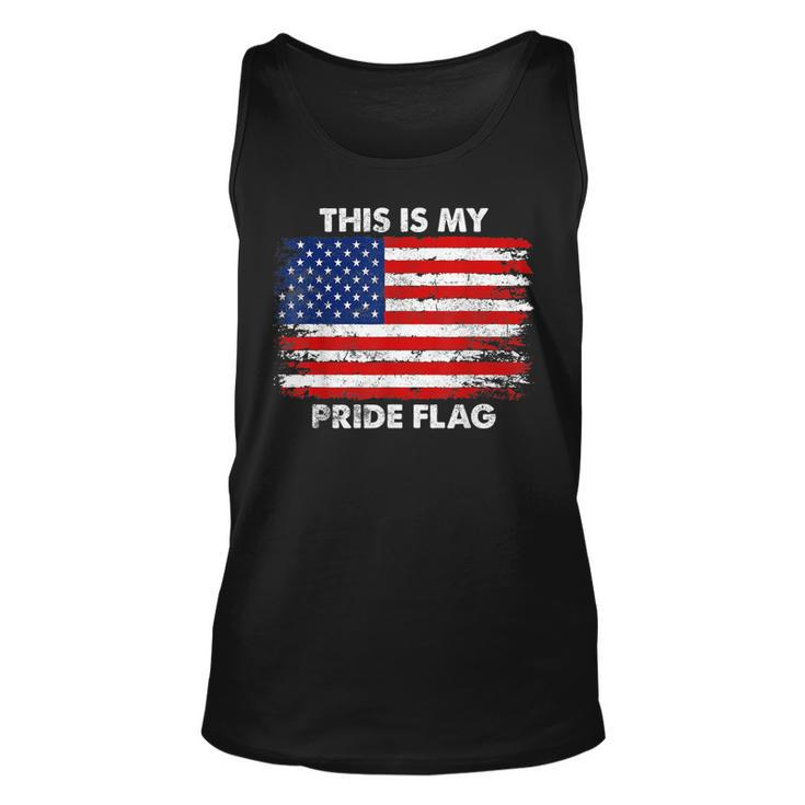 This Is My Pride Flag Usa American 4Th Of July Patriotic  Unisex Tank Top