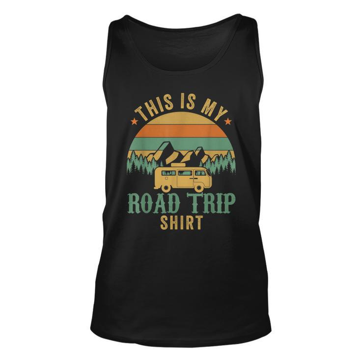 This Is My Road Trip  Rv Camper Travel Family Vacation  Unisex Tank Top