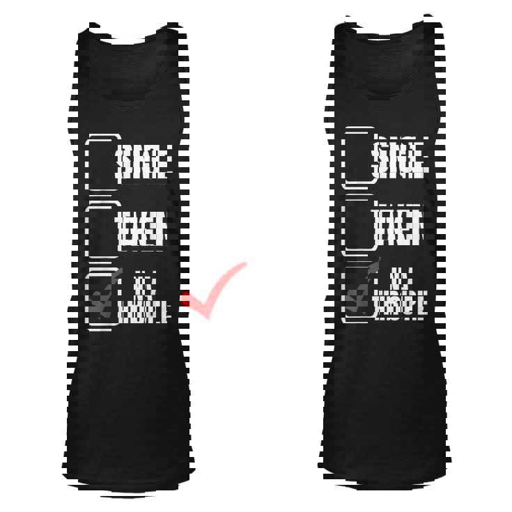 Throuple Polyamory In A Throuple Poly Throuple  Unisex Tank Top