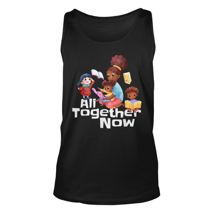 All Together Now Summer Reading 2023 Library Books Librarian Tank Top