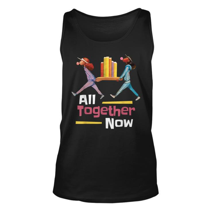 All Together Now Summer Reading Program 2023 Librarian Books Tank Top