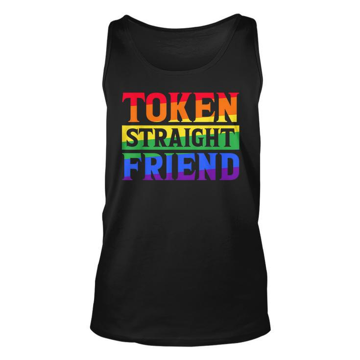 Token Straight Friend Gay Pride Lgbtq Unisex Tank Top