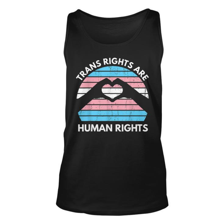 Trans Rights Are Human Rights Lgbqt Transgender  Unisex Tank Top